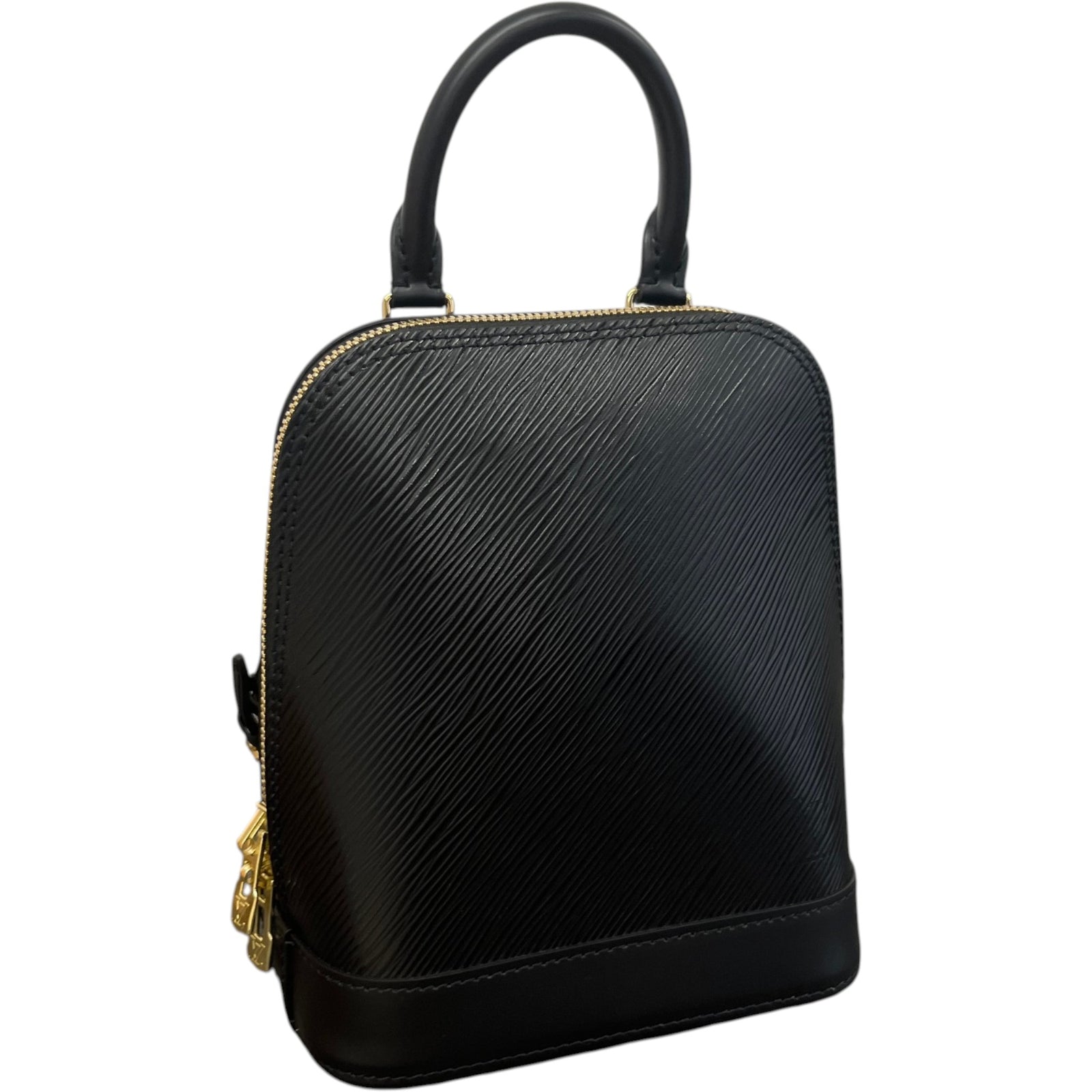 Women's Epi Leather Alma Backpack Backpack Black - Photo 4