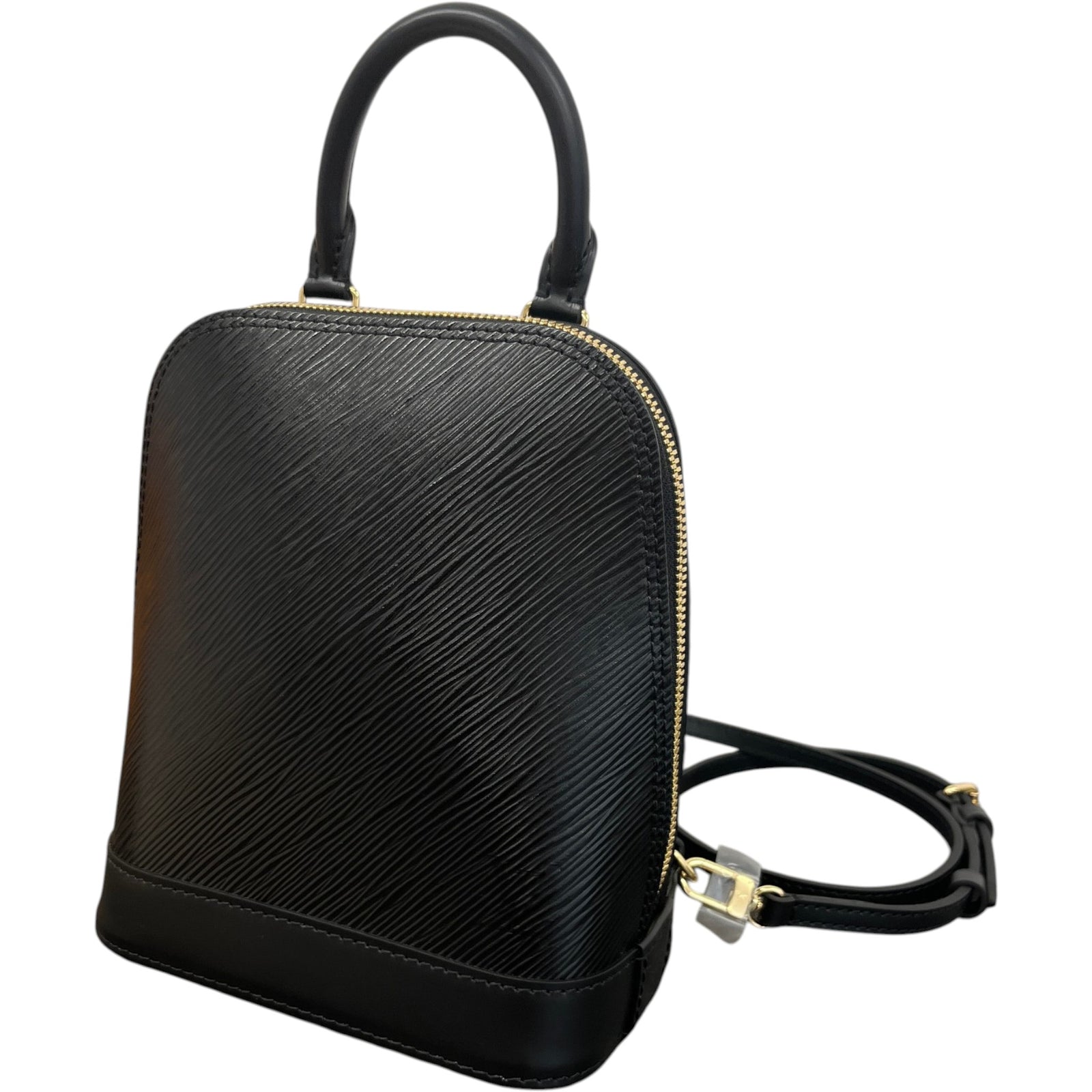 Women's Epi Leather Alma Backpack Backpack Black - Photo 5