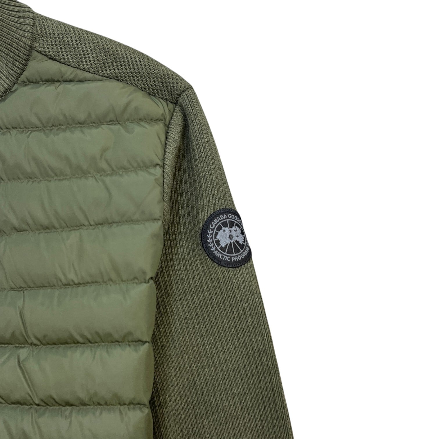 Men's Hybridge Knit Jacket Khaki Size L - Photo 5