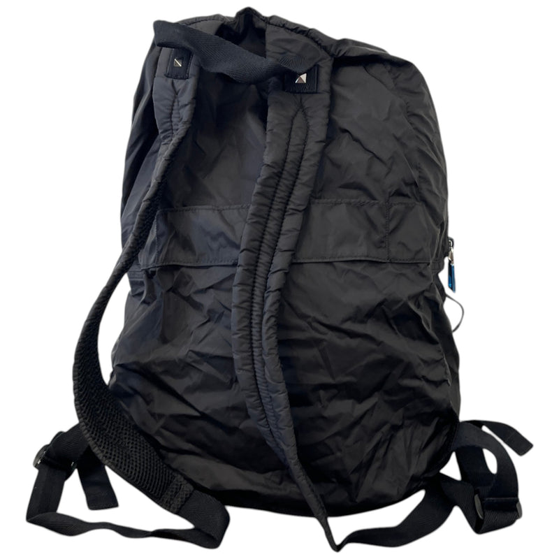 Men's Logo Patch Backpack Black