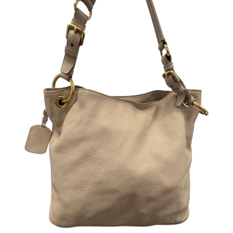 Women's Vitello Daino Hobo Handbag Beige