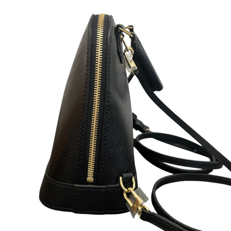 Women's Epi Leather Alma Backpack Backpack Black