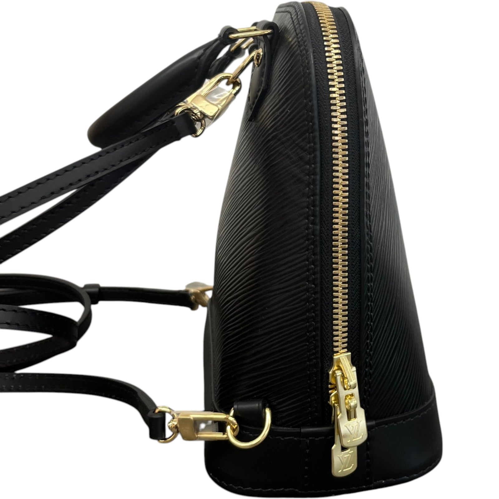 Women's Epi Leather Alma Backpack Backpack Black - Photo 7