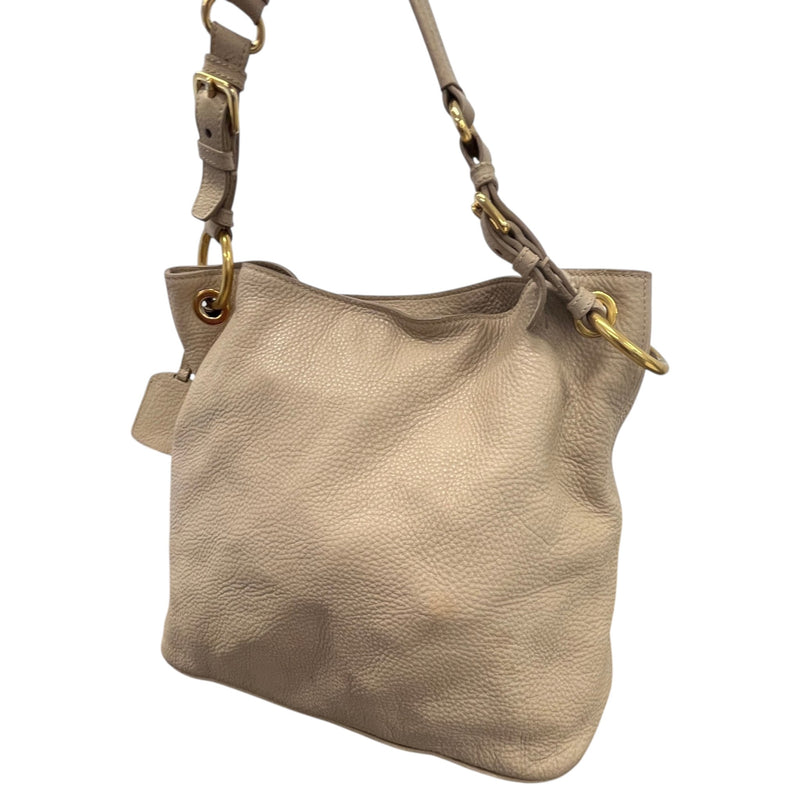 Women's Vitello Daino Hobo Handbag Beige