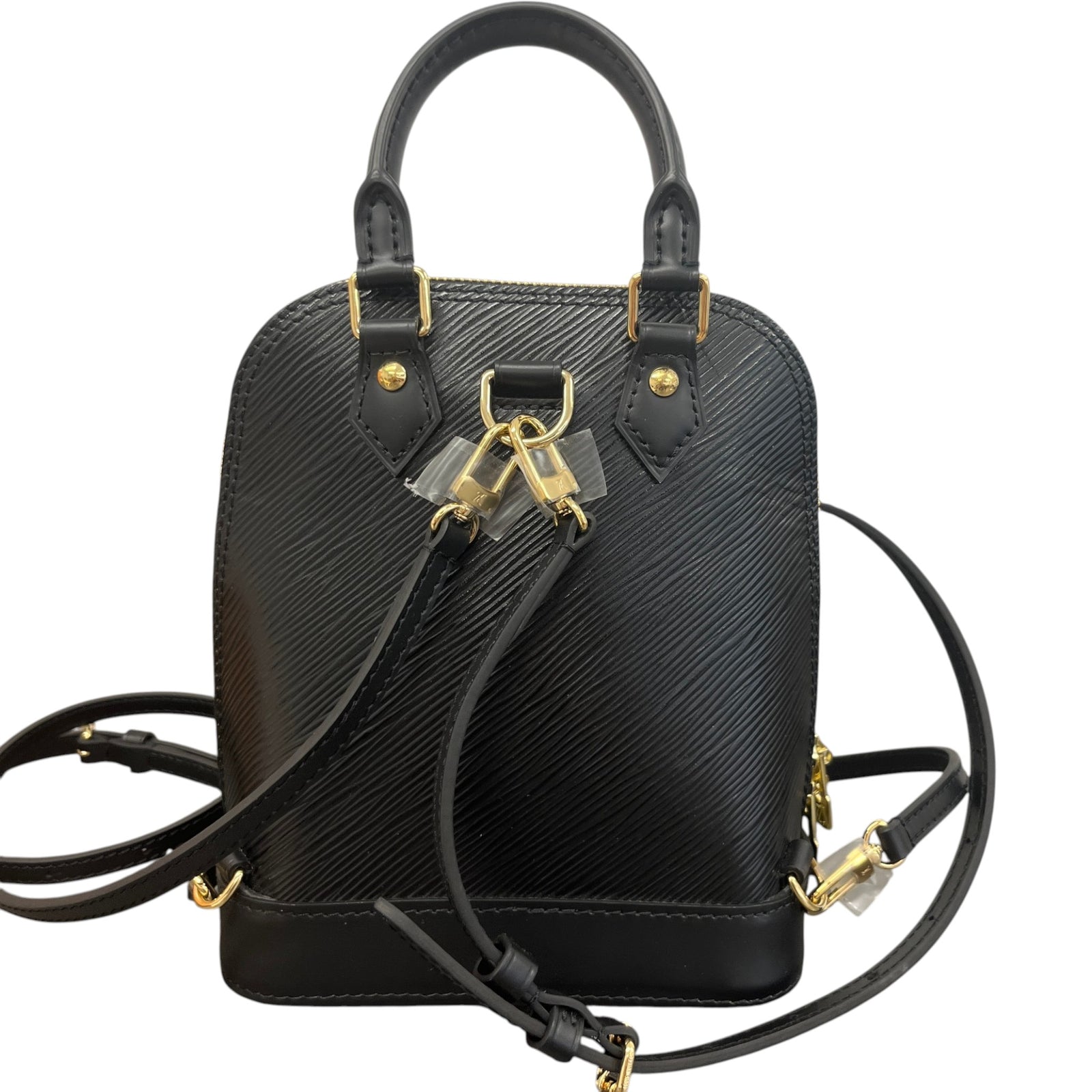 Women's Epi Leather Alma Backpack Backpack Black - Photo 3