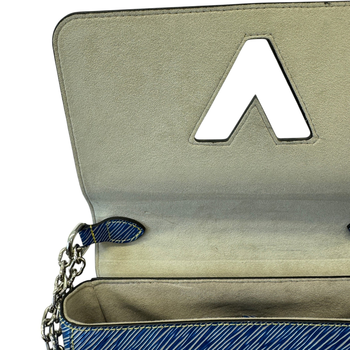 Women's Epi Twist MM Medium Handbag Blue - Photo 9