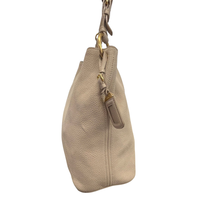 Women's Vitello Daino Hobo Handbag Beige