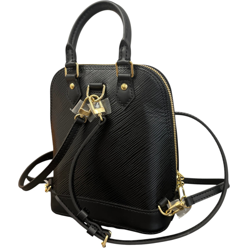 Women's Epi Leather Alma Backpack Backpack Black