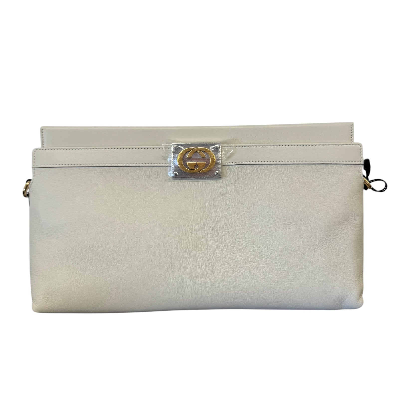 Women's Interlocking G Clutch Cream - Photo 1