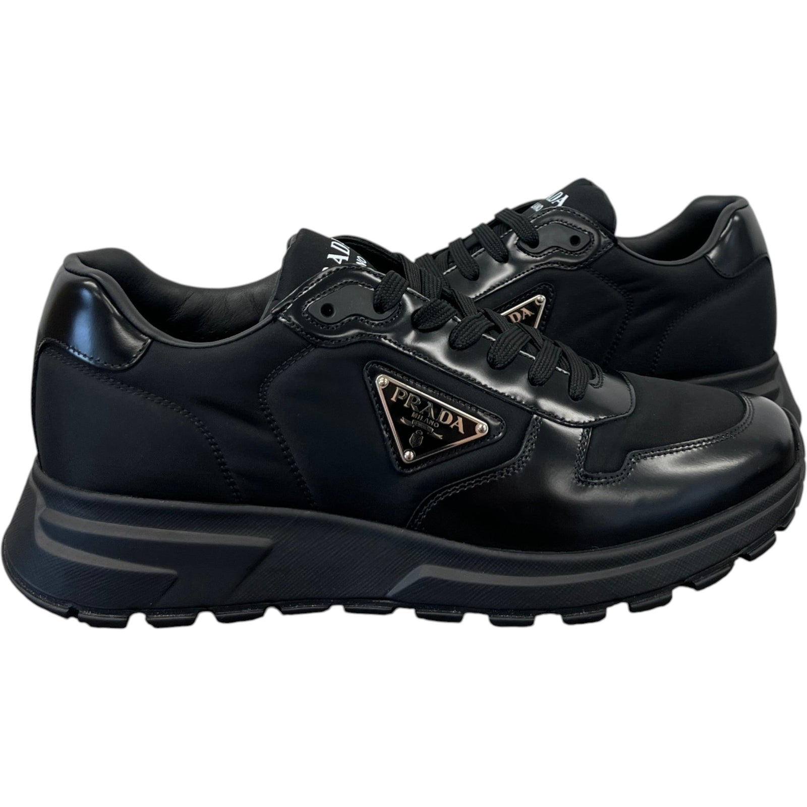 Men's Re-Nylon Low Trainers Black Size EU 41 / UK 7 - Photo 3