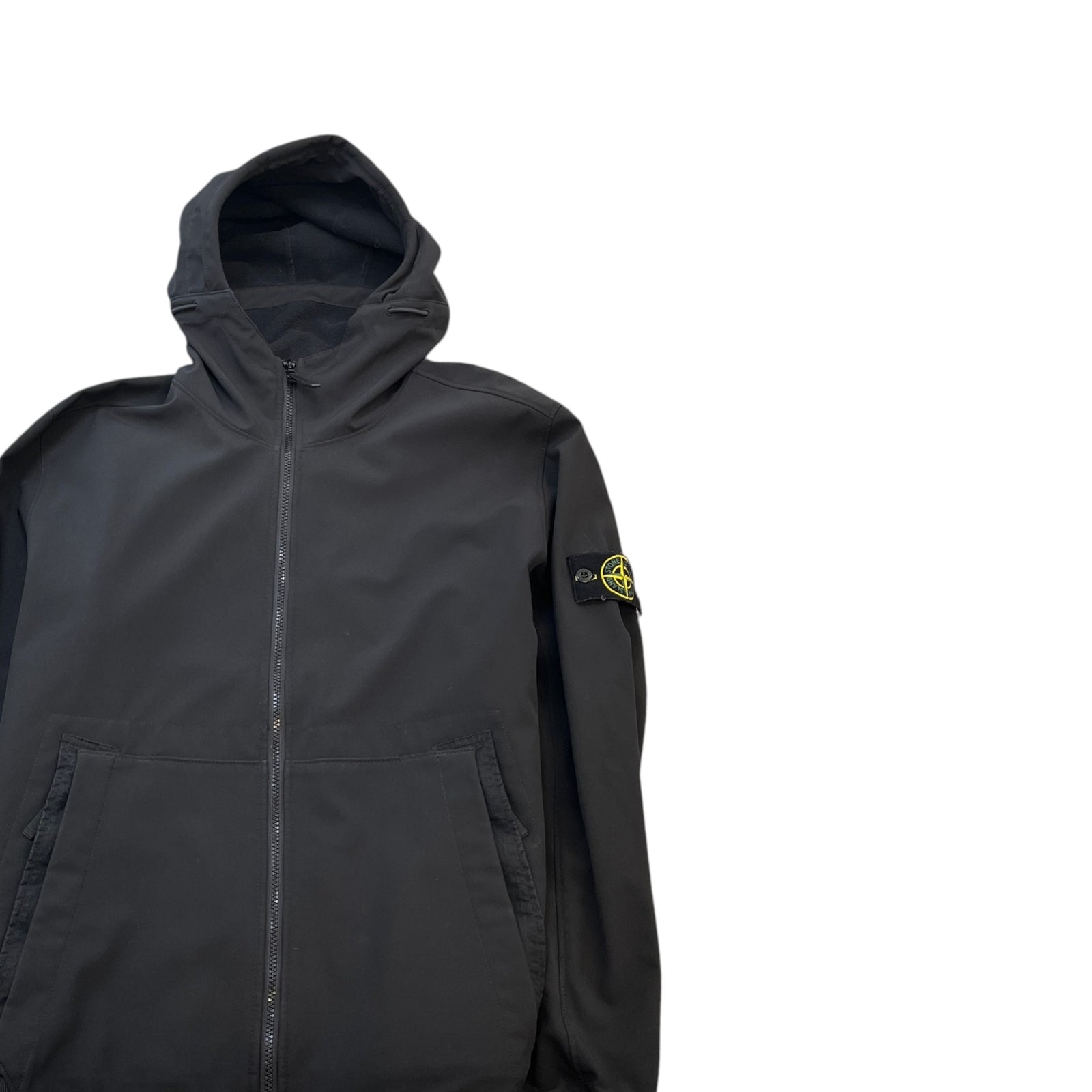 Men's Applique Logo Down Jacket Black Size XXL - Photo 3