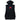 Men's Distressed Applique Logo Sleeveless Hoodie Black Size S