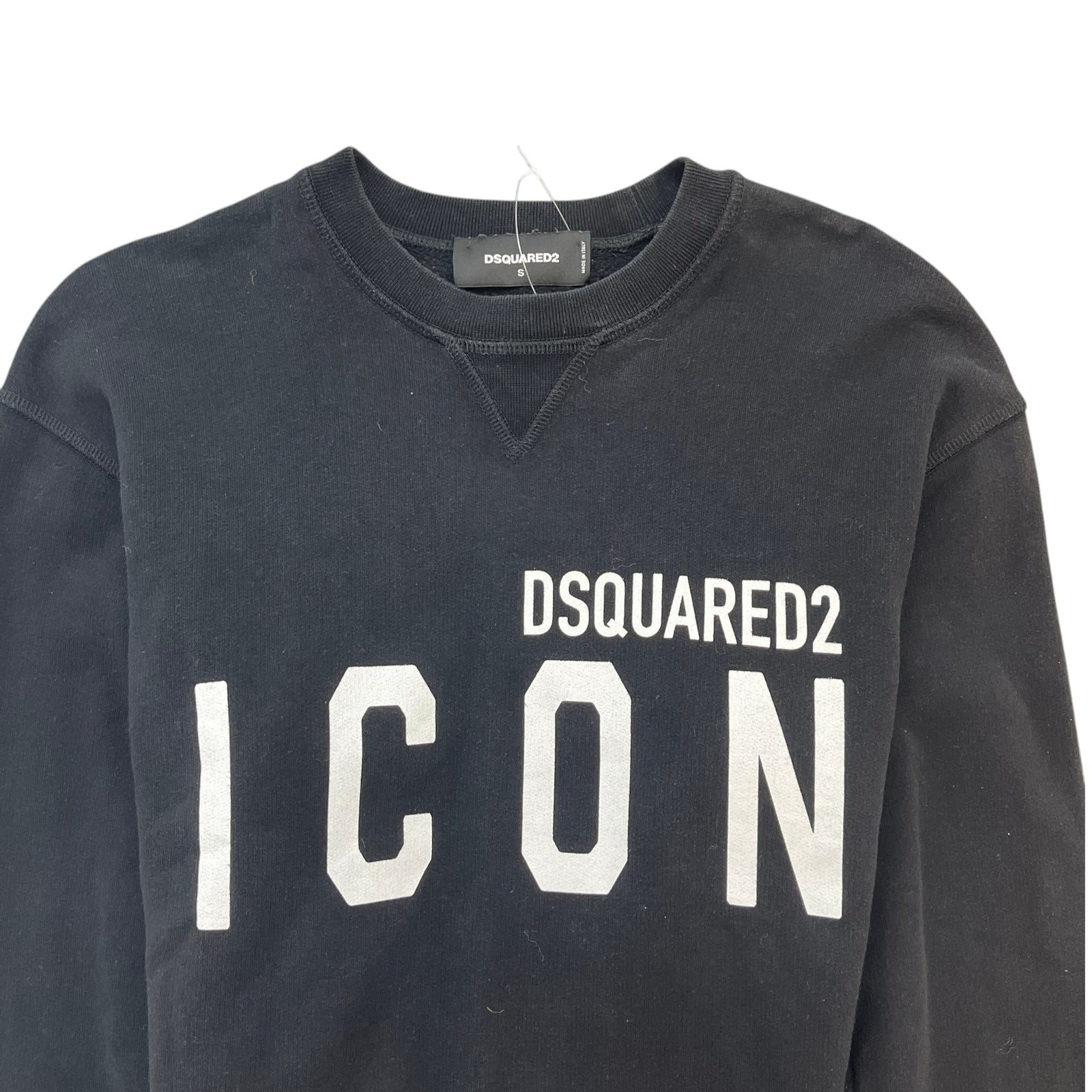 Men's Logo Print Sweatshirt Black Size S - Photo 6