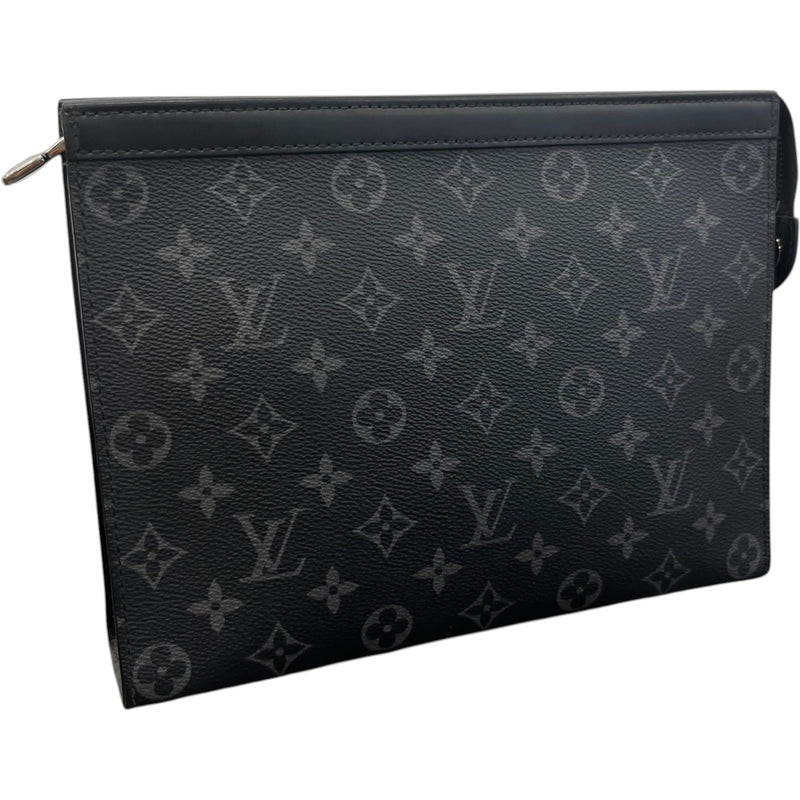 Men's Monogram Eclipse Pochette Voyage Mm Pouch Charcoal