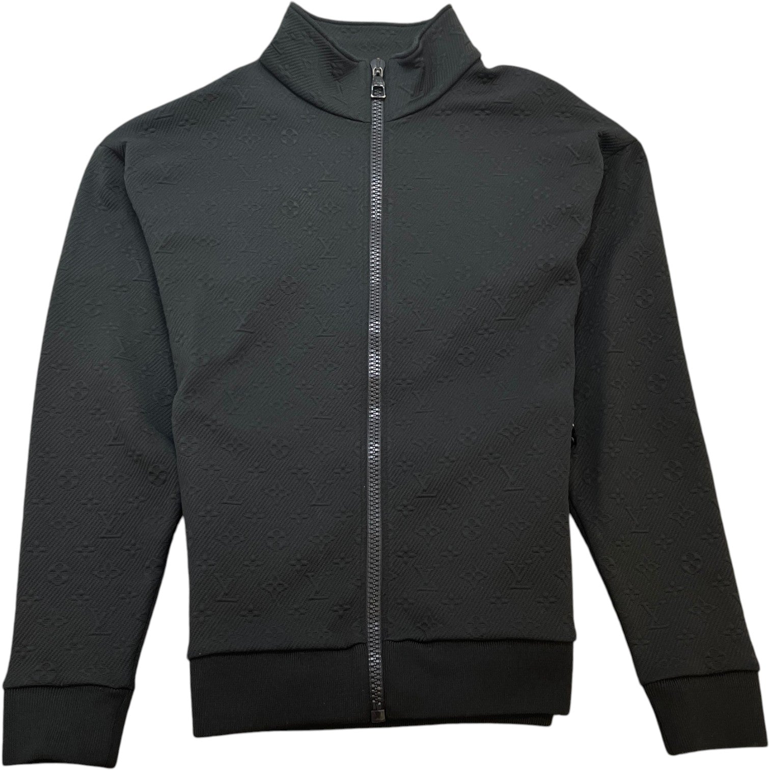 Men's Monogram Fleece Jacket Black Size L - Photo 1