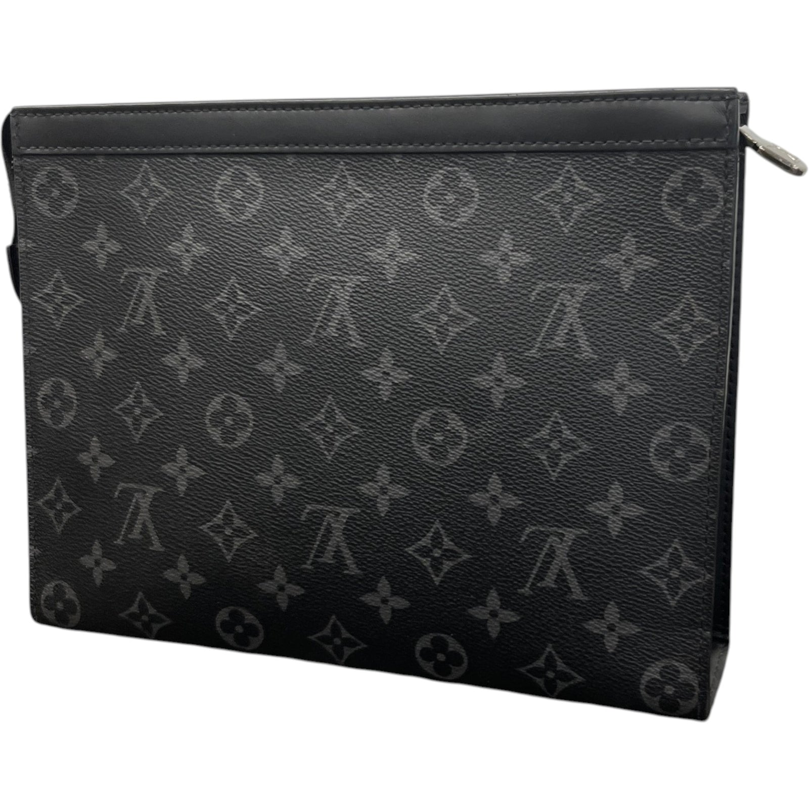 Men's Monogram Eclipse Pochette Voyage Mm Pouch Charcoal - Photo 8