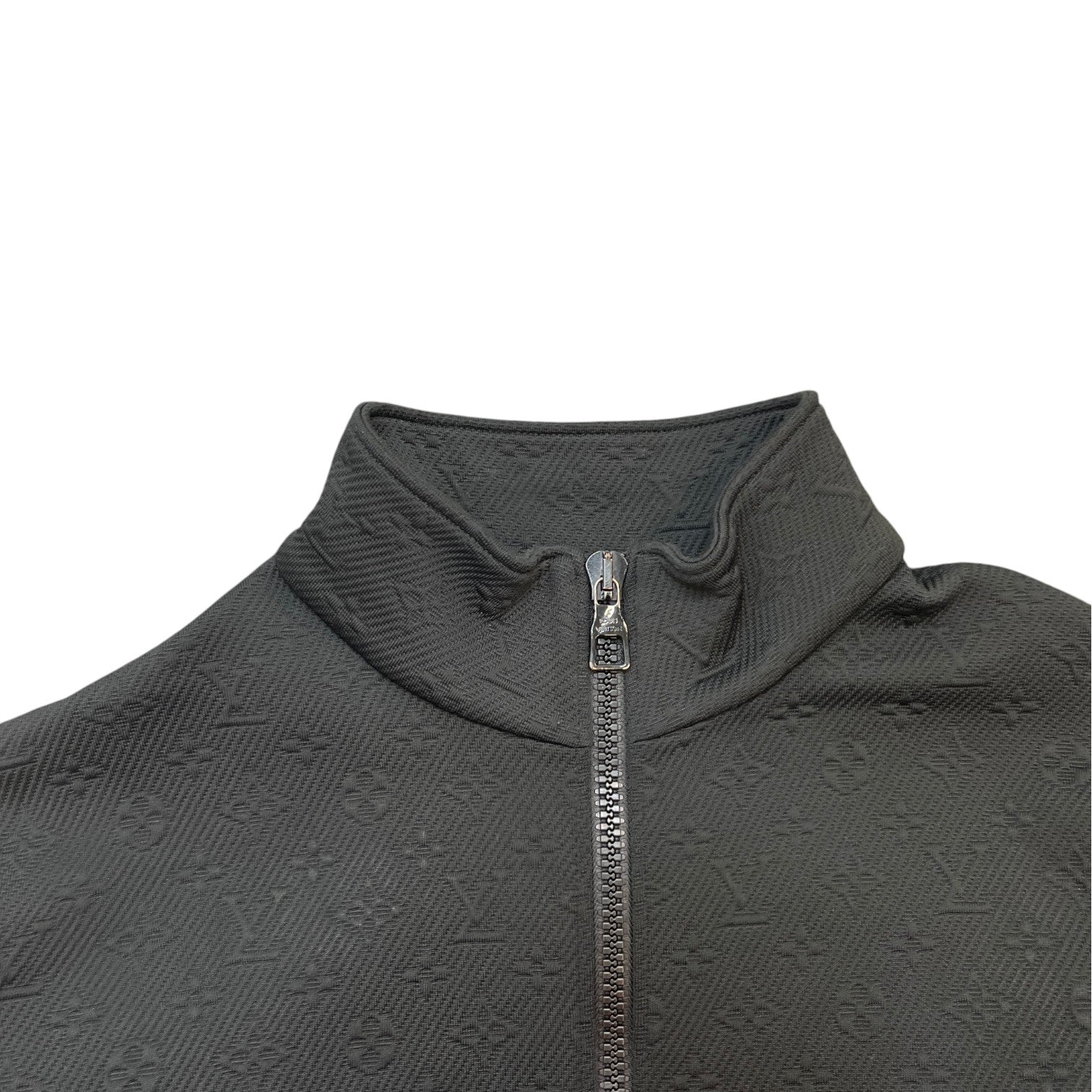 Men's Monogram Fleece Jacket Black Size L - Photo 5