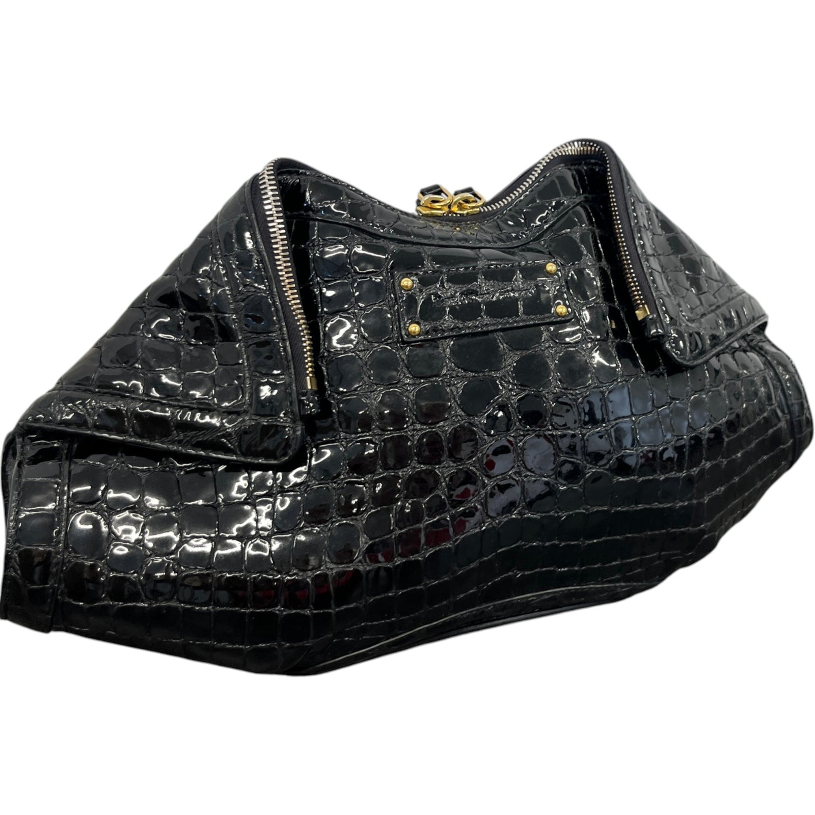Women's De Manta Embossed Clutch Black - Photo 3