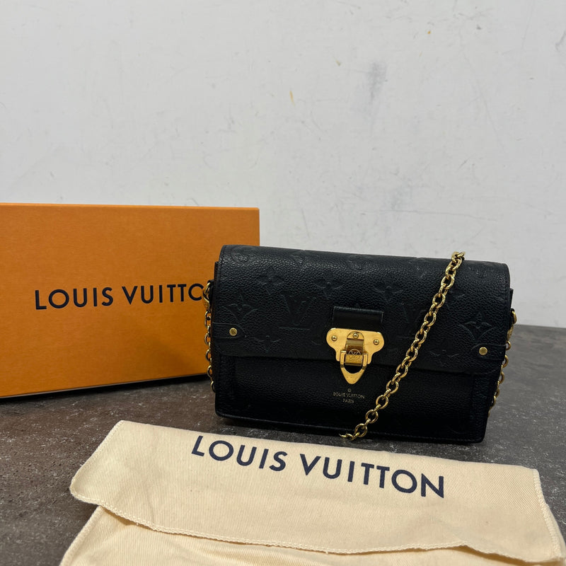 Women's Vavin Wallet On Chain Crossbody Bag Black