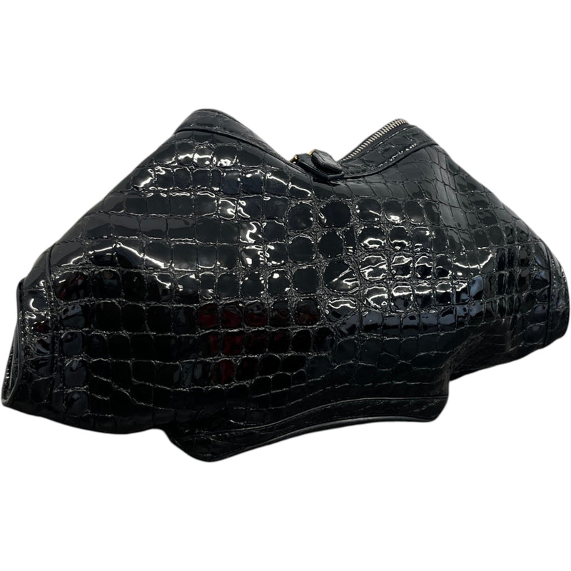 Women's De Manta Embossed Clutch Black