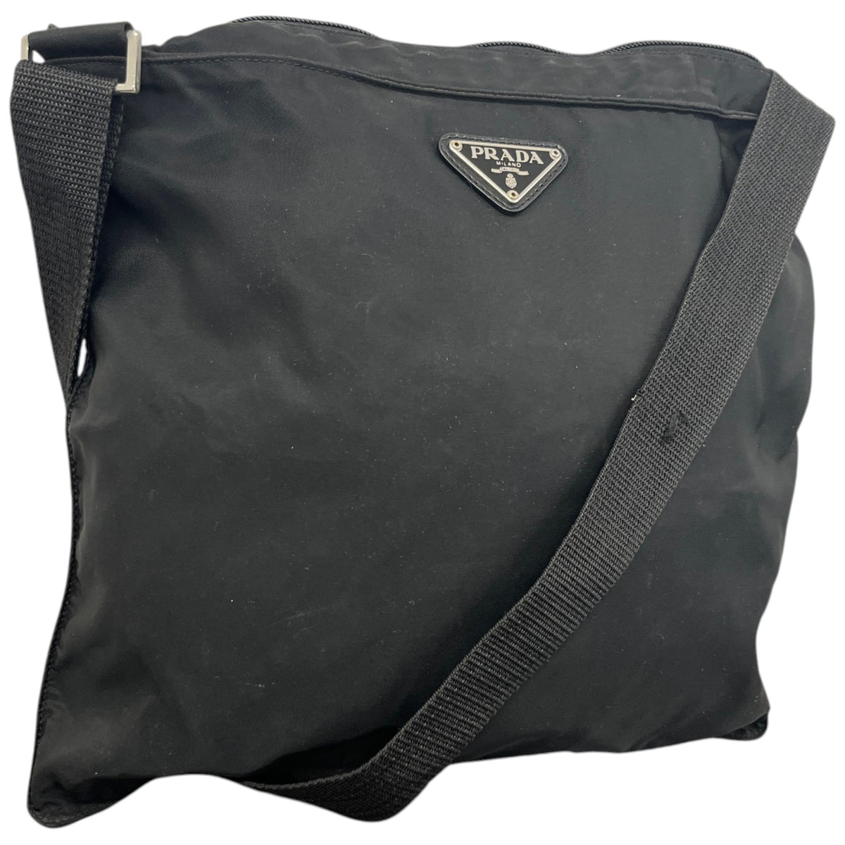Men's Tessuto Nylon Messenger Bag Black - Photo 4