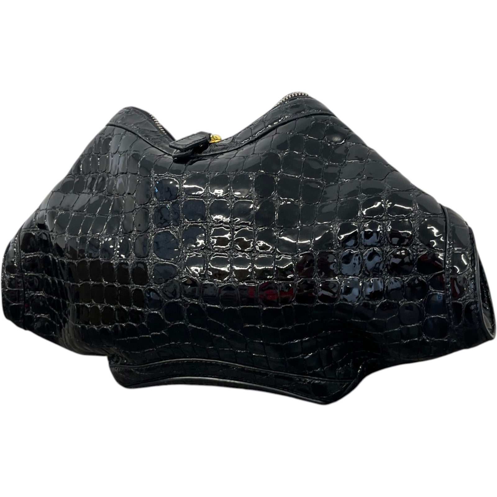 Women's De Manta Embossed Clutch Black - Photo 6