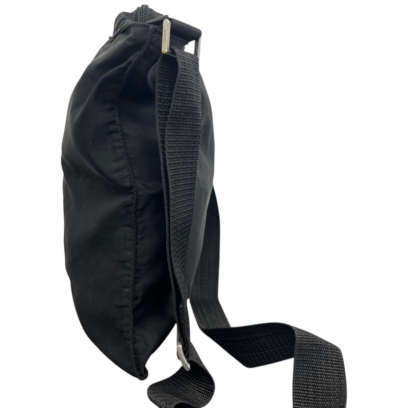 Men's Tessuto Nylon Messenger Bag Black