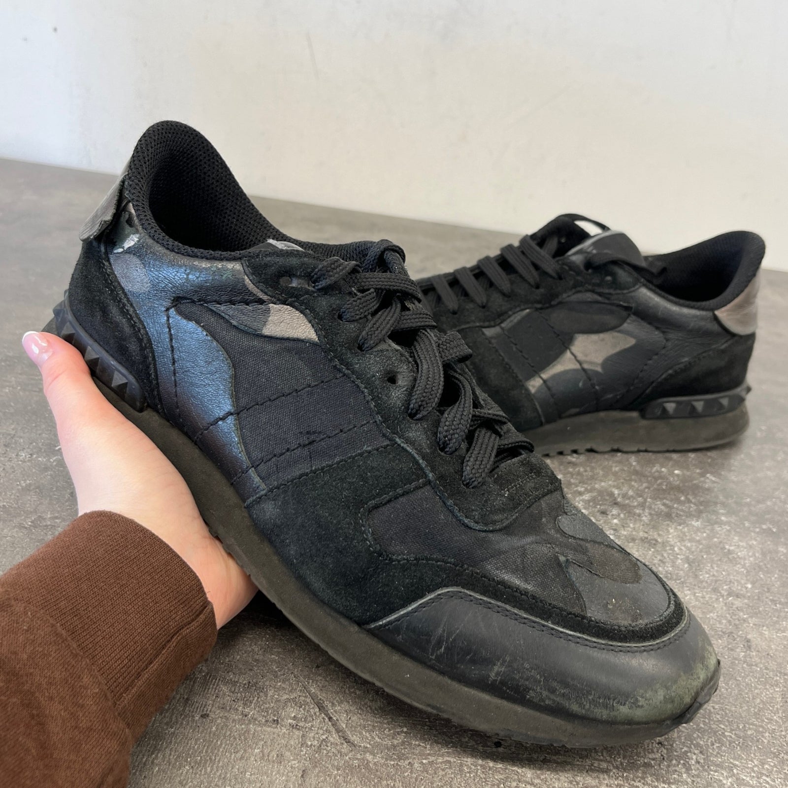 Men's Rock Runner Low Trainers Black Size EU 43 / UK 9 - Photo 12