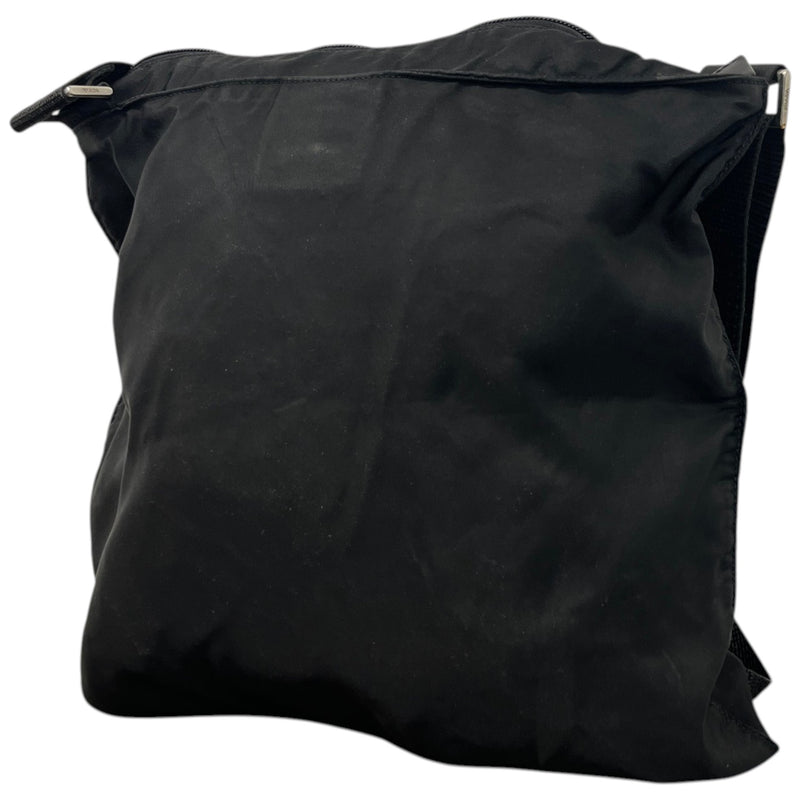 Men's Tessuto Nylon Messenger Bag Black