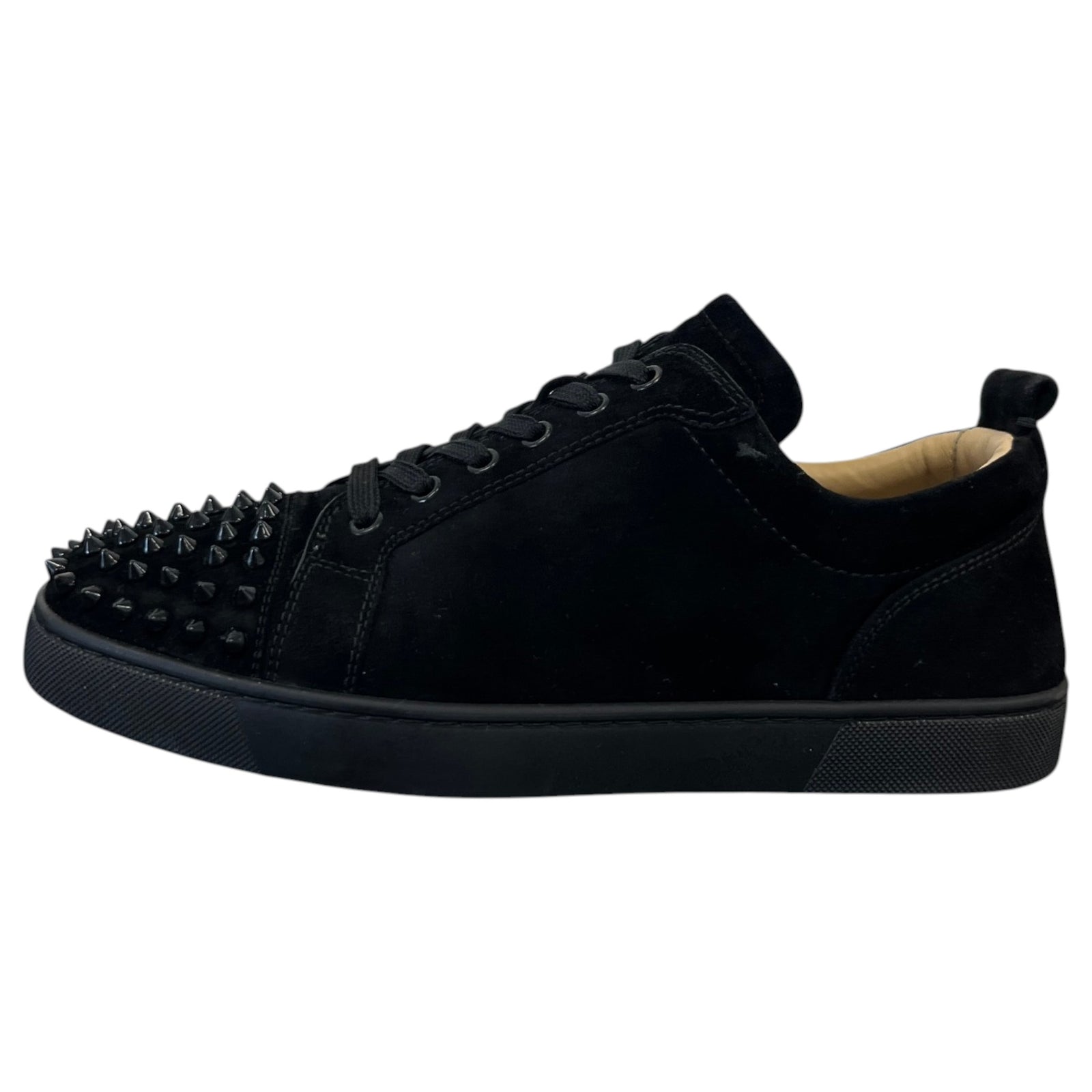 Men's Louis Spikes Flat Low Trainers Black Size UK 8 / EU 42 - Photo 5