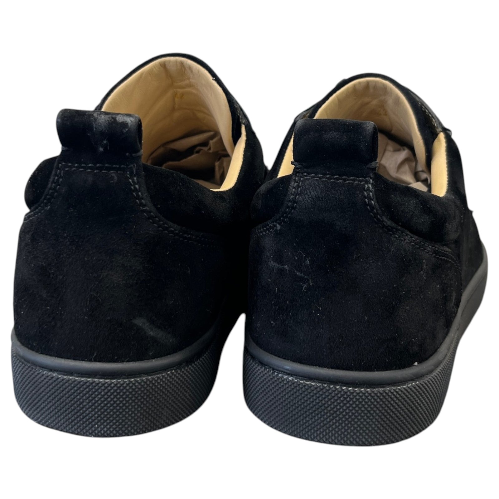 Men's Louis Spikes Flat Low Trainers Black Size UK 8 / EU 42 - Photo 7