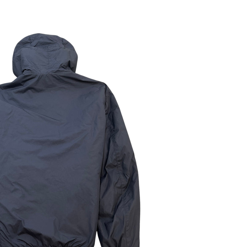 Men's Crinkle Reps Hooded Jacket Navy Size M