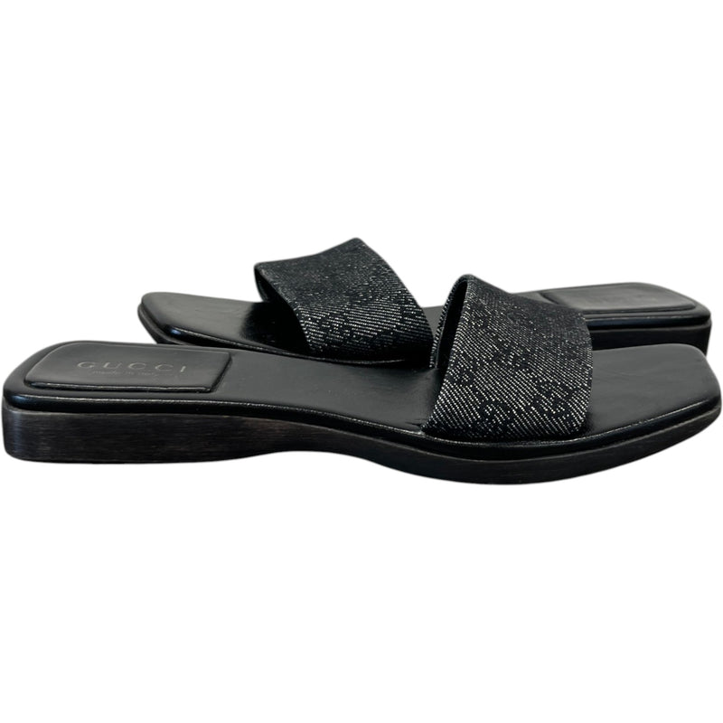 Women's Gg Supreme Platform Sandals Black Size EU 40 / UK 7