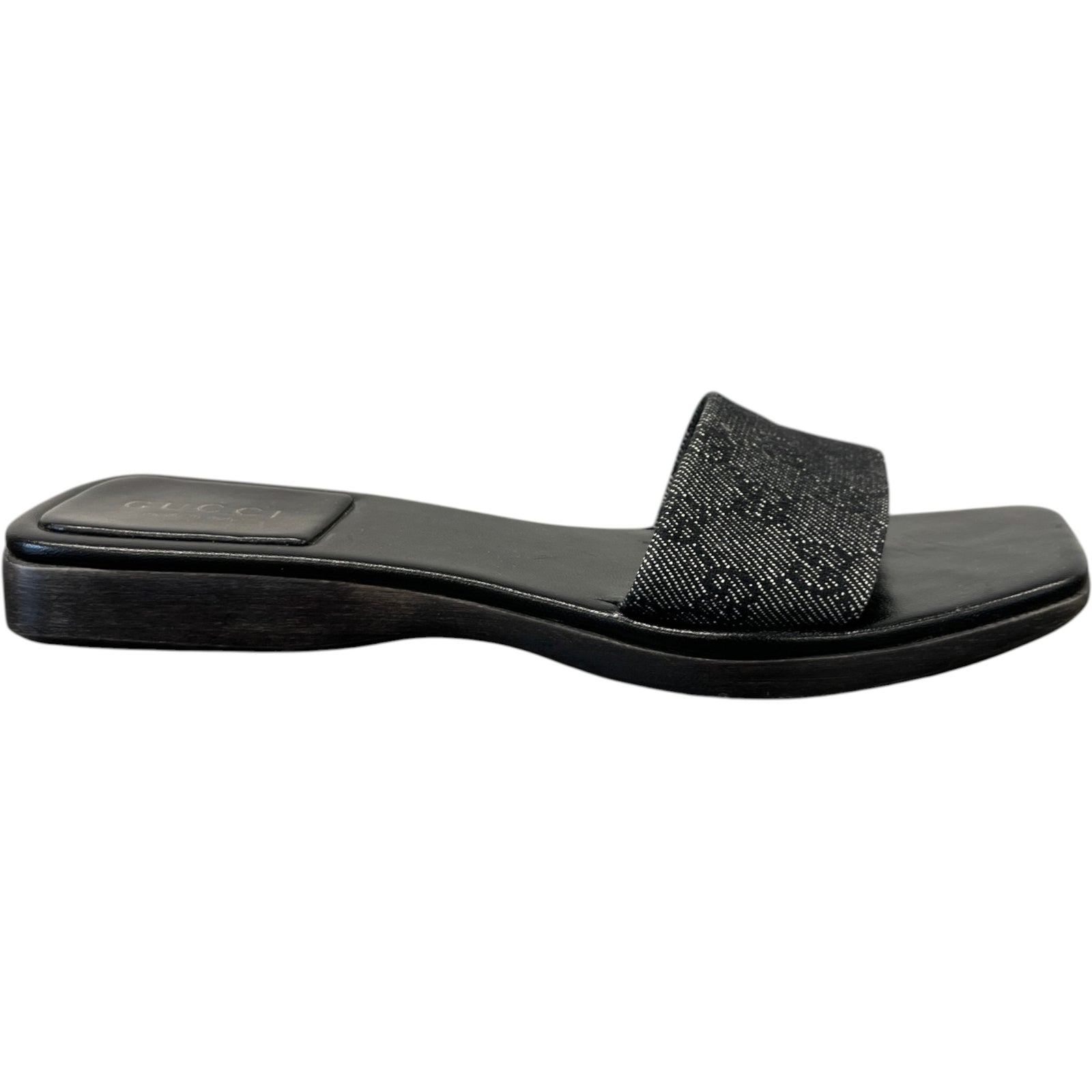 Women's Gg Supreme Platform Sandals Black Size EU 40 / UK 7 - Photo 1