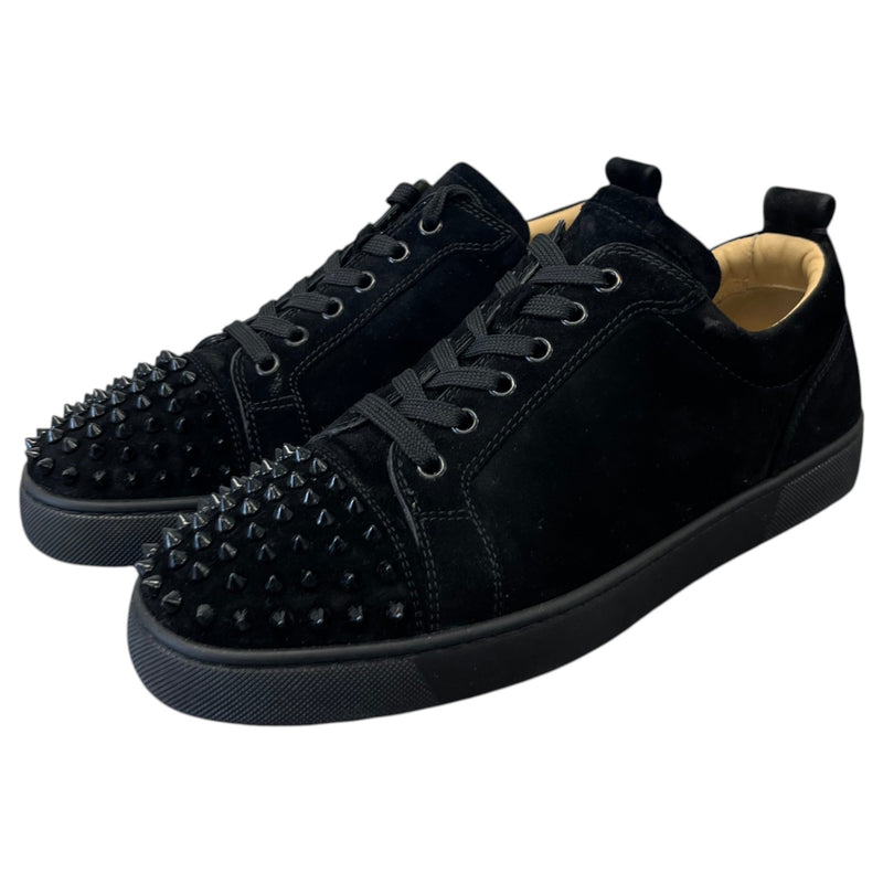 Men's Louis Spikes Flat Low Trainers Black Size UK 8 / EU 42