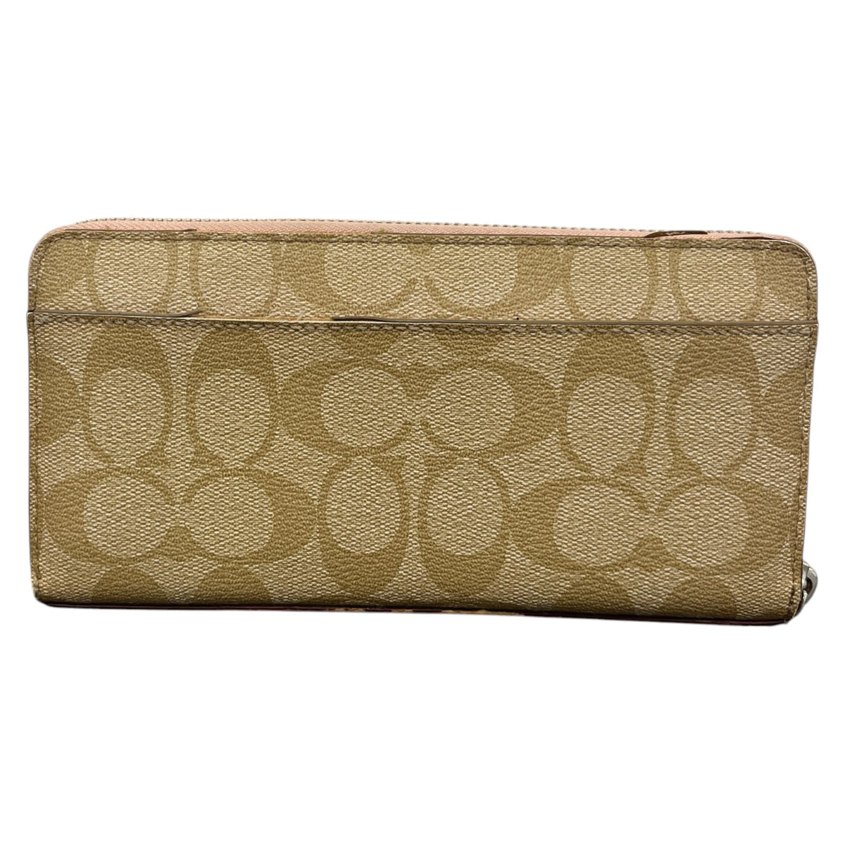 Women's Signature C Zip Around Wallet Beige - Photo 2