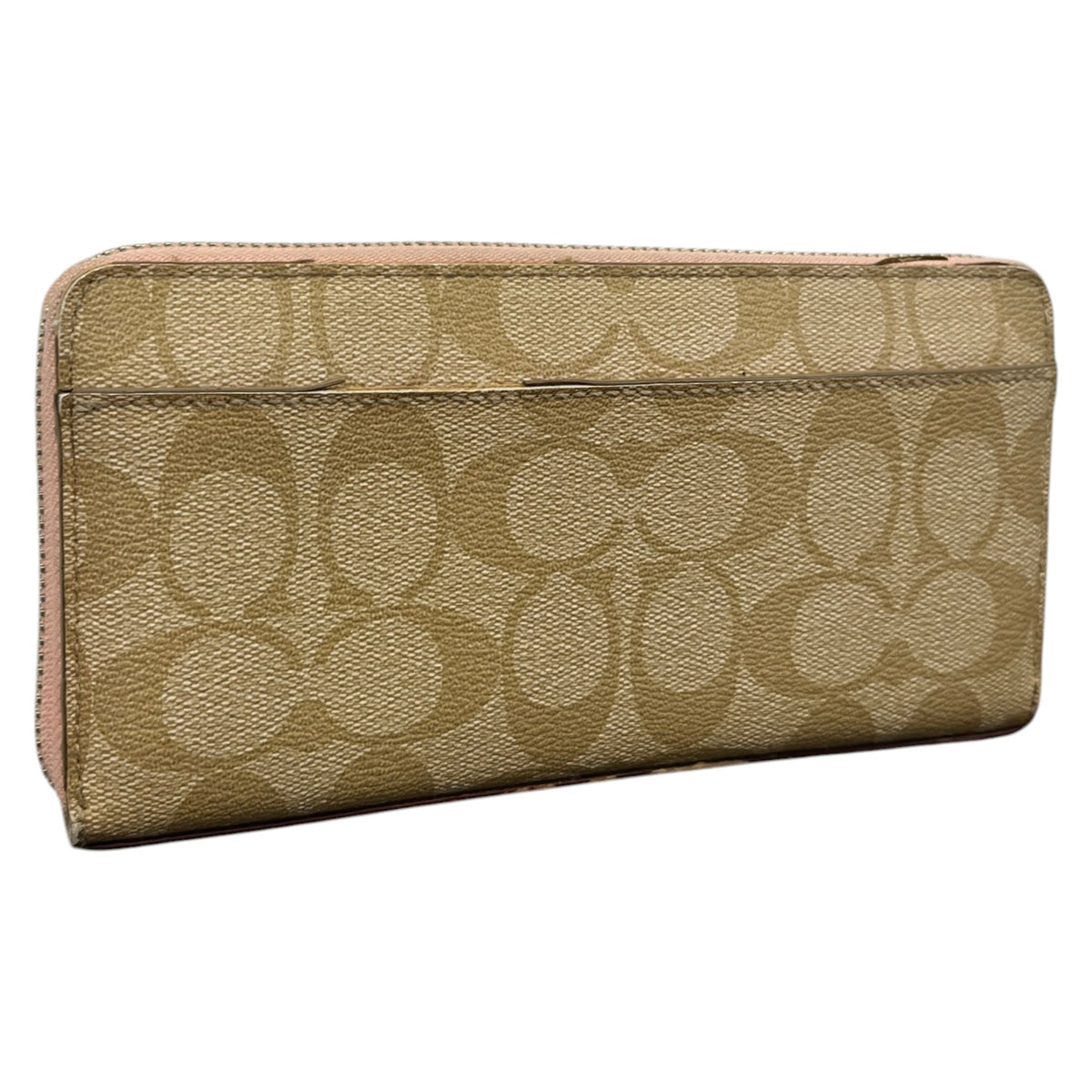Women's Signature C Zip Around Wallet Beige - Photo 5