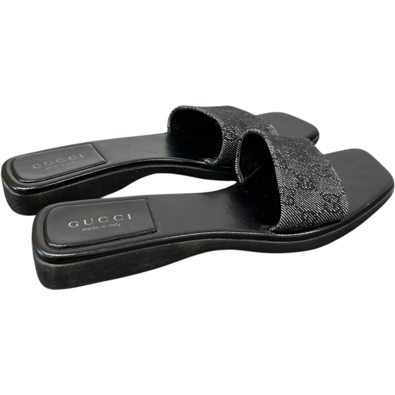 Women's Gg Supreme Platform Sandals Black Size EU 40 / UK 7