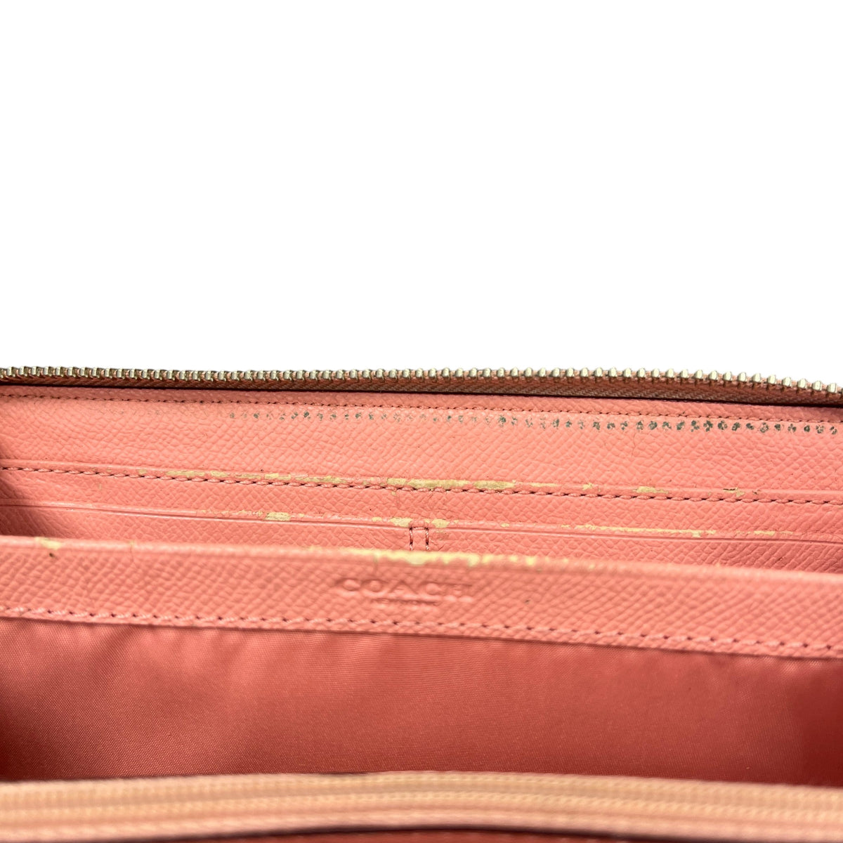 Women's Signature C Zip Around Wallet Beige - Photo 7