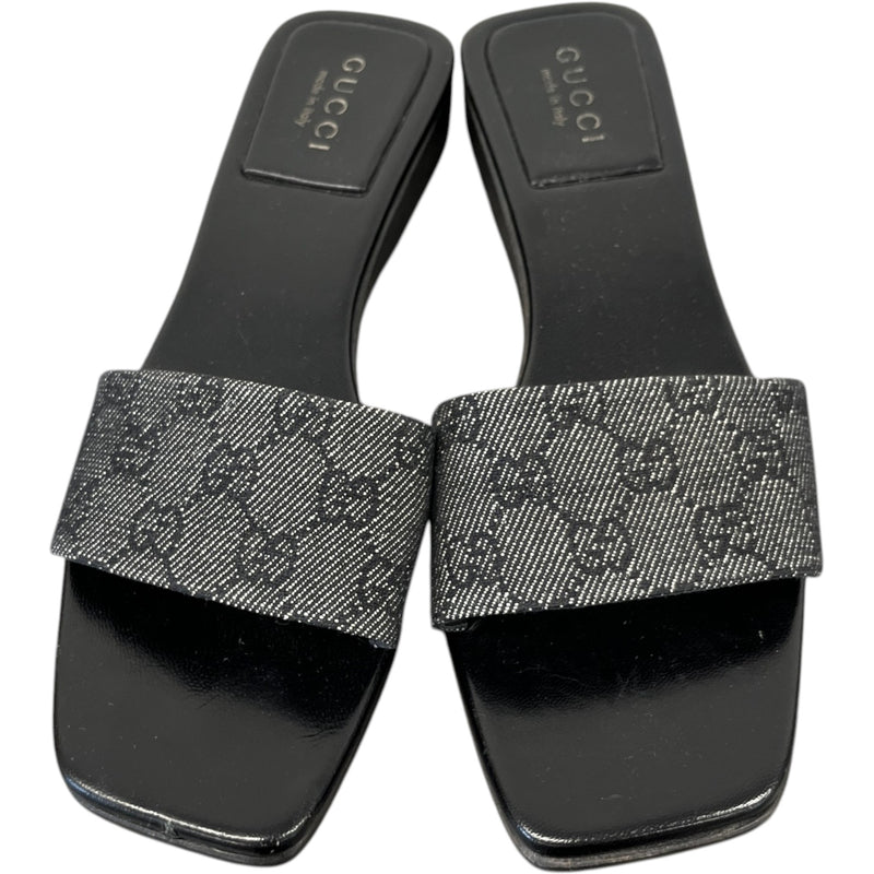 Women's Gg Supreme Platform Sandals Black Size EU 40 / UK 7