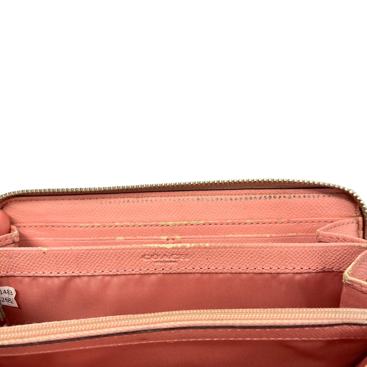 Women's Signature C Zip Around Wallet Beige - Photo 8