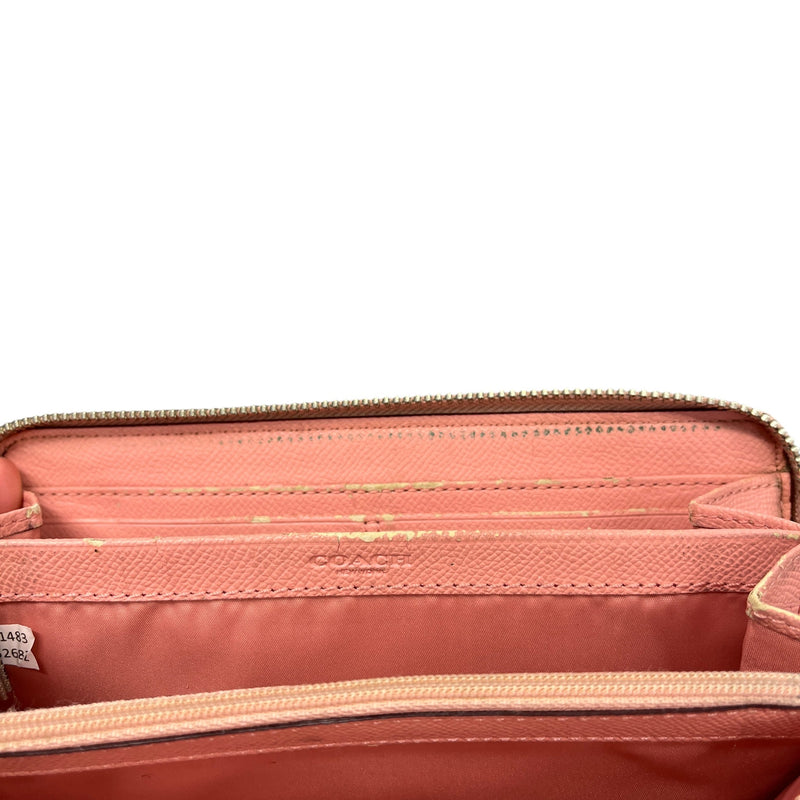 Women's Signature C Zip Around Wallet Beige