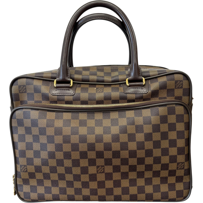 Men's Damier Ebene Icare Briefcase Brown