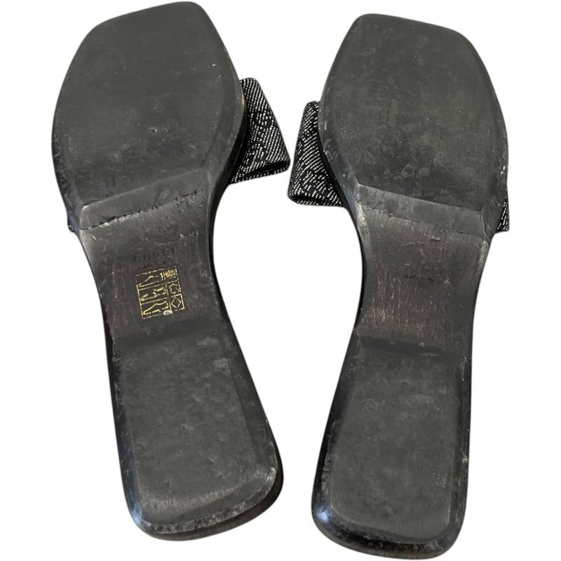 Women's Gg Supreme Platform Sandals Black Size EU 40 / UK 7
