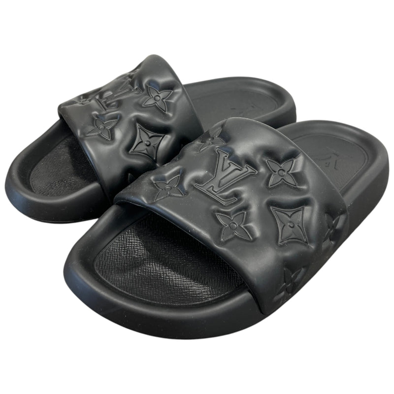 Men's Waterfront Mules Slides Black Size UK 5 / EU 39