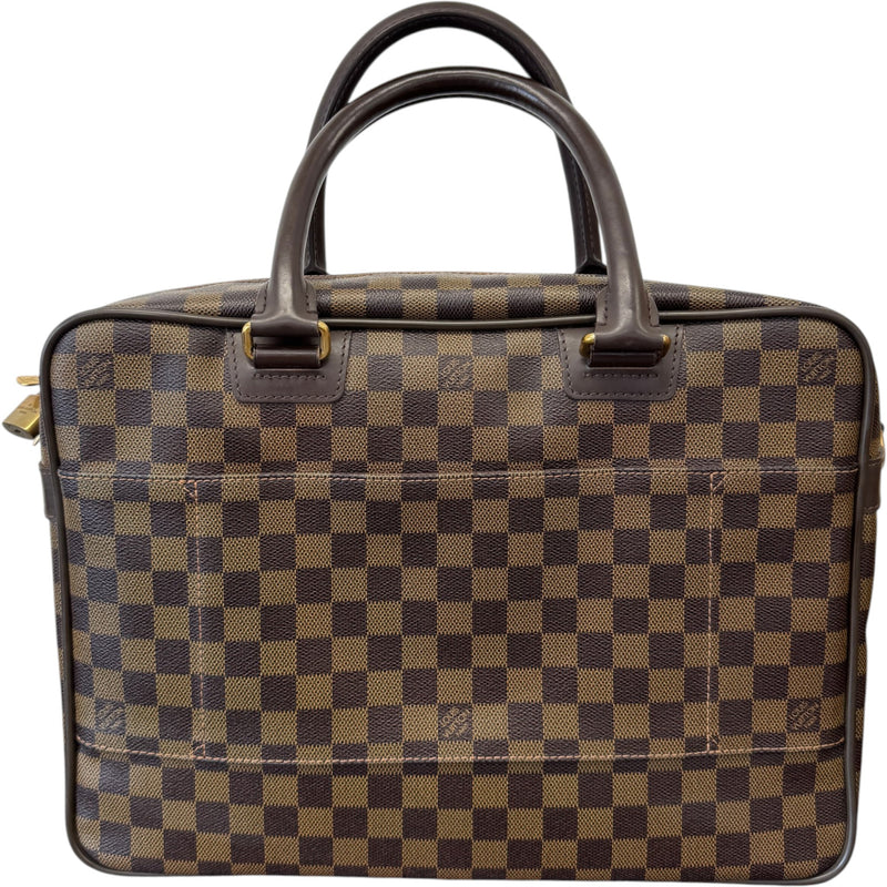 Men's Damier Ebene Icare Briefcase Brown