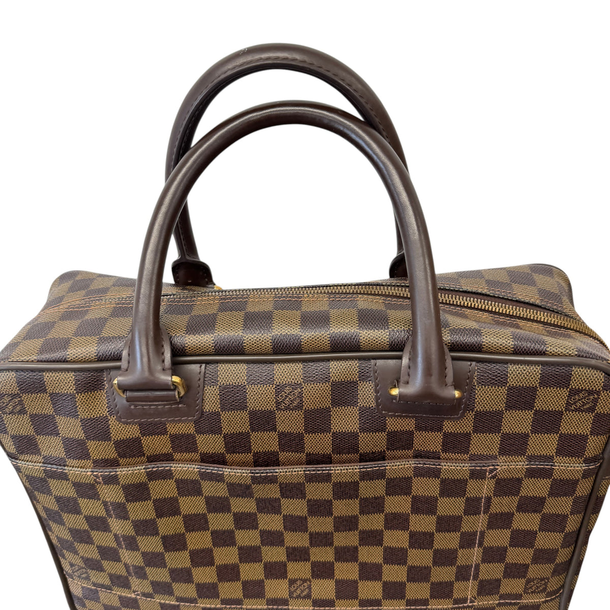 Men's Damier Ebene Icare Briefcase Brown - Photo 6