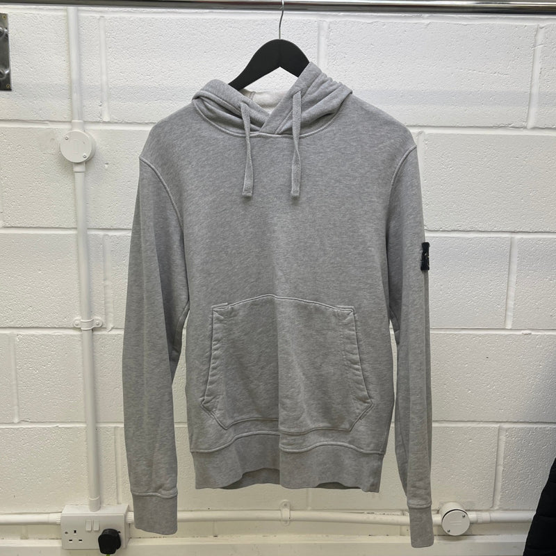 Men's Applique Logo Hoodie Grey Size S