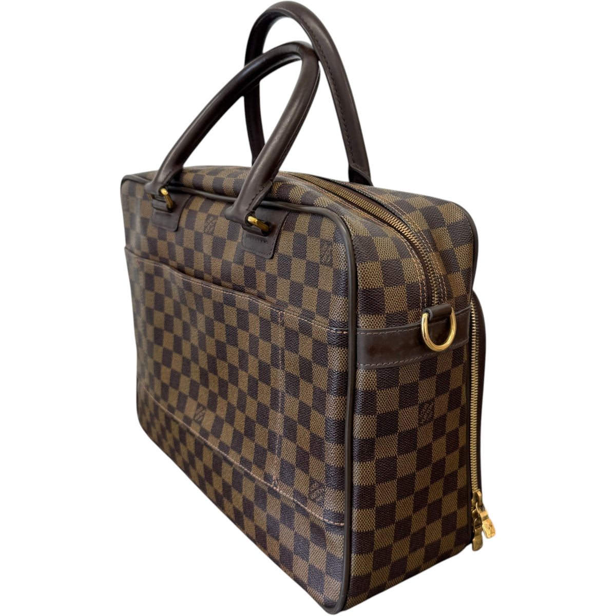 Men's Damier Ebene Icare Briefcase Brown - Photo 7