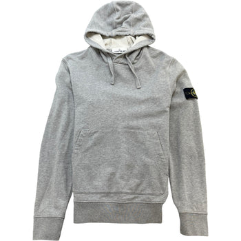 Men's Applique Logo Hoodie Grey Size S
